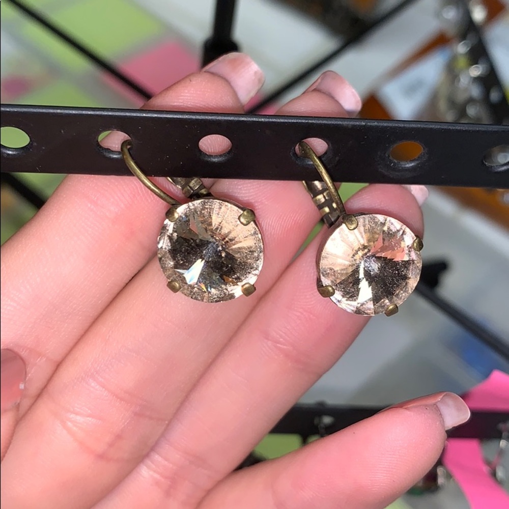 Rivoli dangle earring